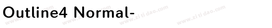 Outline4 Normal字体转换
